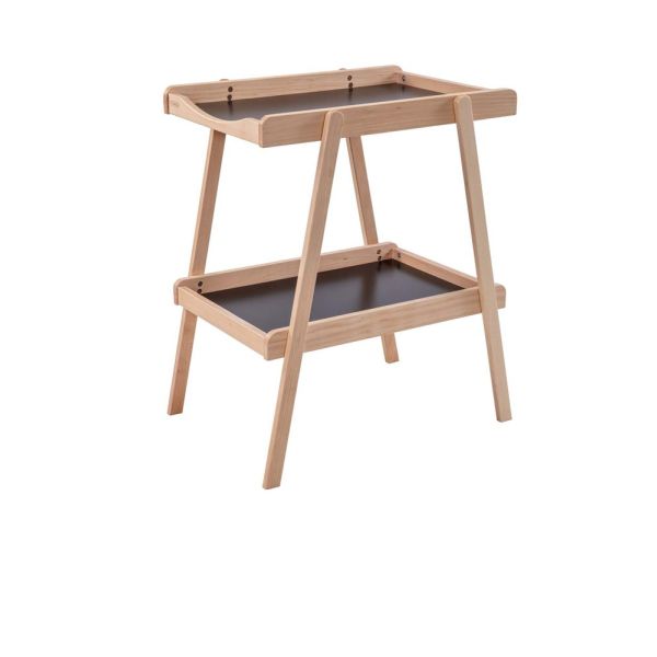 Table à langer avec 2 plateaux Léna Hybride noir