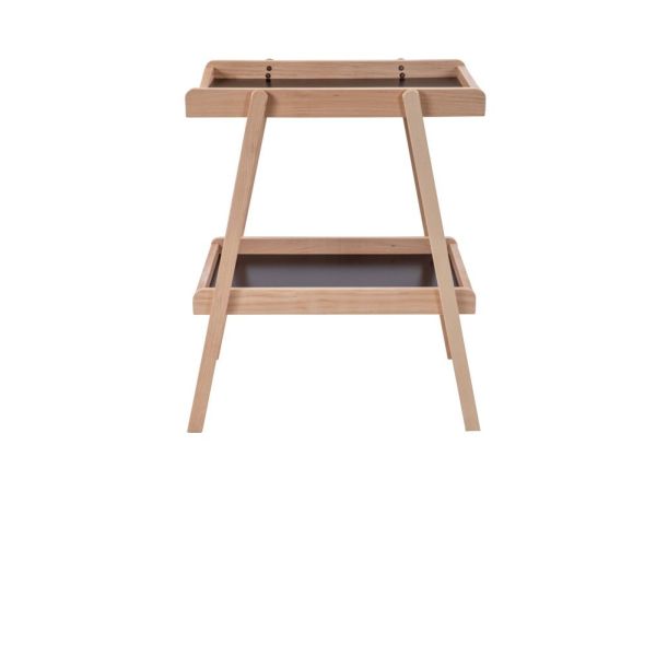 Table à langer avec 2 plateaux Léna Hybride noir