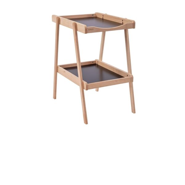 Table à langer avec 2 plateaux Léna Hybride noir