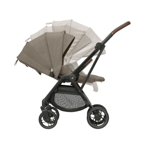 Poussette trio Leona² + Siège auto Pebble 360 Pro² + nacelle Sense Twillic Truffle + Base Family fix 360 Pro