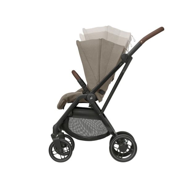 Poussette trio Leona² + Siège auto Pebble 360 Pro² + nacelle Sense Twillic Truffle + Base Family fix 360 Pro
