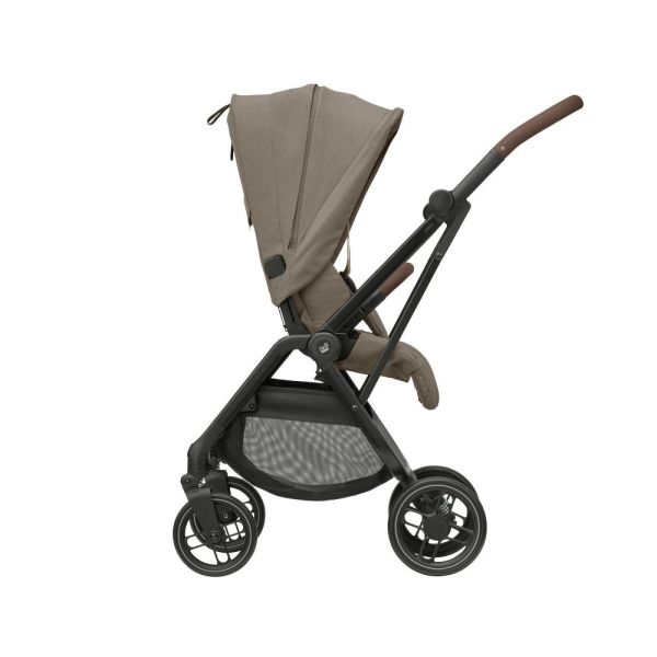 Poussette trio Leona² + Siège auto Pebble 360 Pro² + nacelle Sense Twillic Truffle + Base Family fix 360 Pro