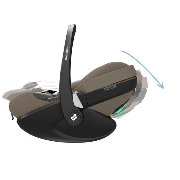 Poussette trio Leona² + Siège auto Pebble 360 Pro² + nacelle Sense Twillic Truffle + Base Family fix 360 Pro