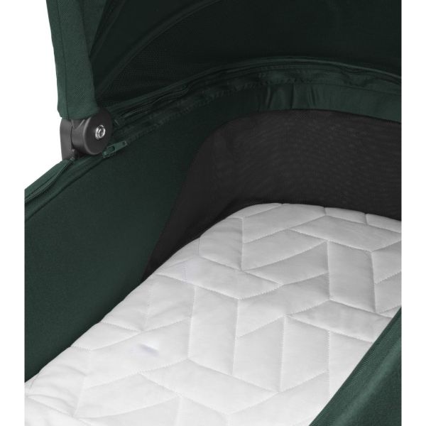 Poussette trio Oxford + siège auto Pebble 360 + nacelle Sense Twillic Green + base FamilyFix 360