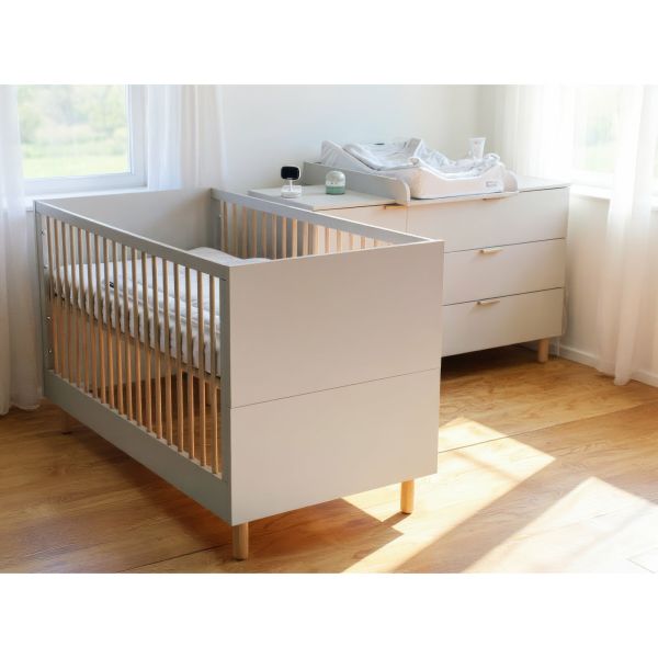 Chambre bébé duo lit 70x140 + commode à langer Cosy Clay