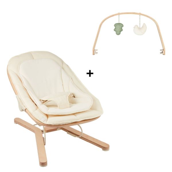 Transat bébé évolutif Swoon Flow bois + arche de jeux