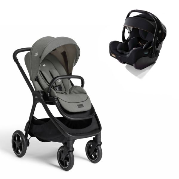 Poussette duo Finiti Evergreen + siège auto i-Jemini Eclipse Vert / Noir
