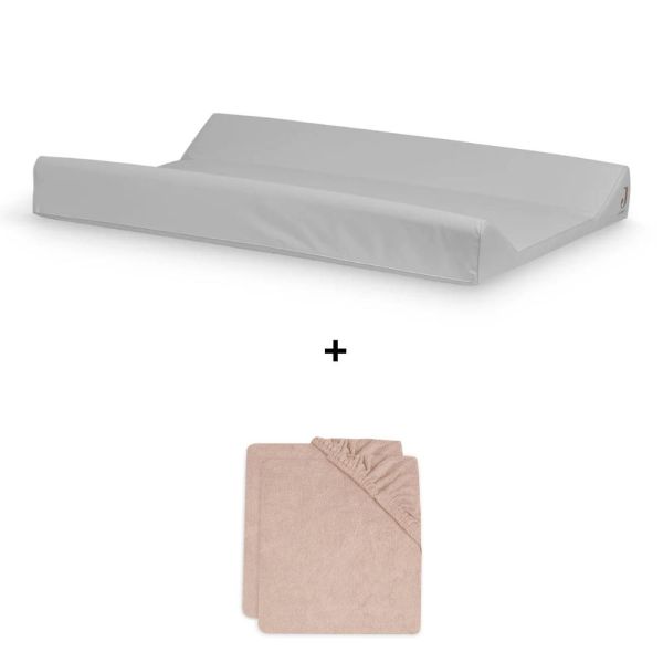 Pack matelas à langer 50 x 70 cm avec 2 housses éponge Wild Rose