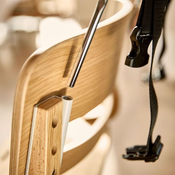 Pack Chaise haute Leander Louie Chêne + Newborn Set Gris