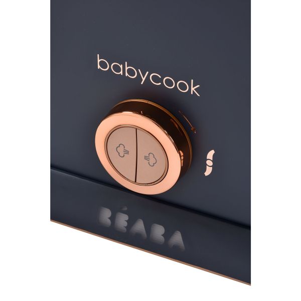 Pack robot cuiseur bébé Babycook Duo Night Blue + 4 portions verre 250 ml