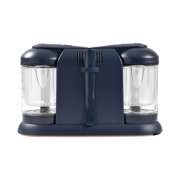 Pack robot cuiseur bébé Babycook Duo Night Blue + 4 portions verre 250 ml