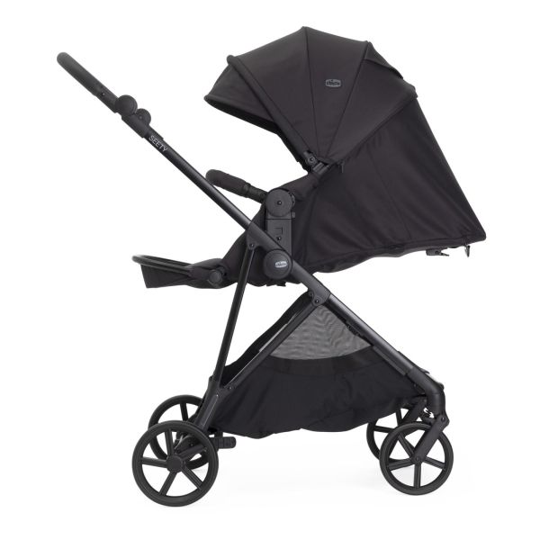 Poussette duo Seety² Ebony + Siège auto First Seat Recline i-Size black satin