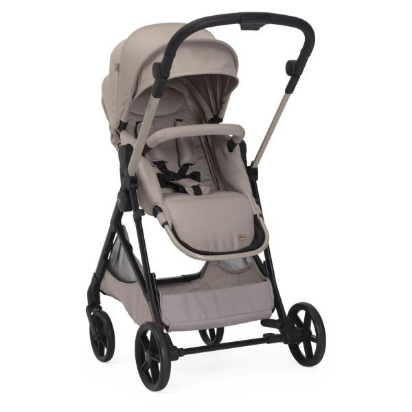 Poussette Seety² Sandshell + Siège auto First Seat Recline i-Size black satin