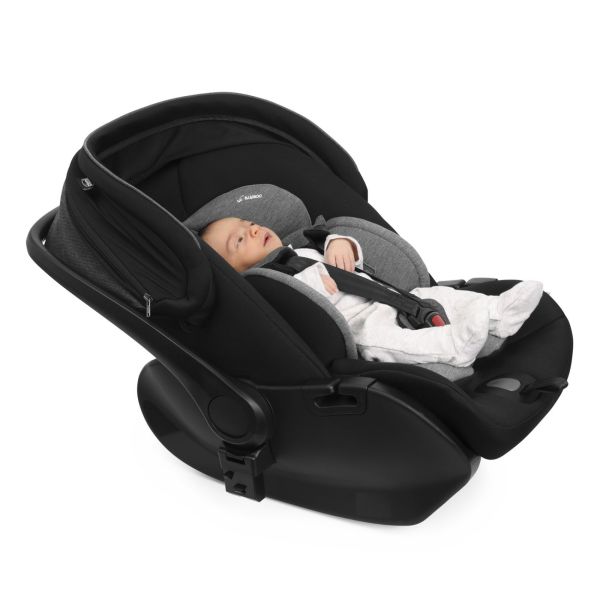 Poussette Seety² Sandshell + Siège auto First Seat Recline i-Size black satin