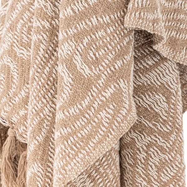 Plaid en coton Okapi Marron 160x130 cm