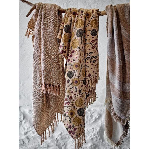 Plaid en coton Okapi Marron 160x130 cm