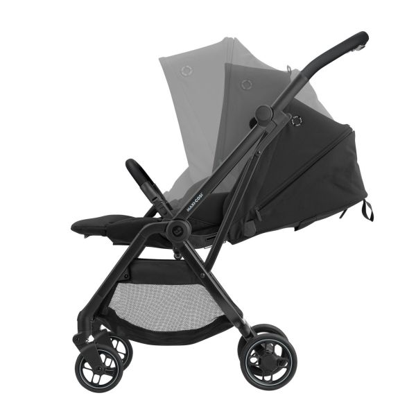Poussette Leona Black + Siège auto Pebble 360 Essential Graphite