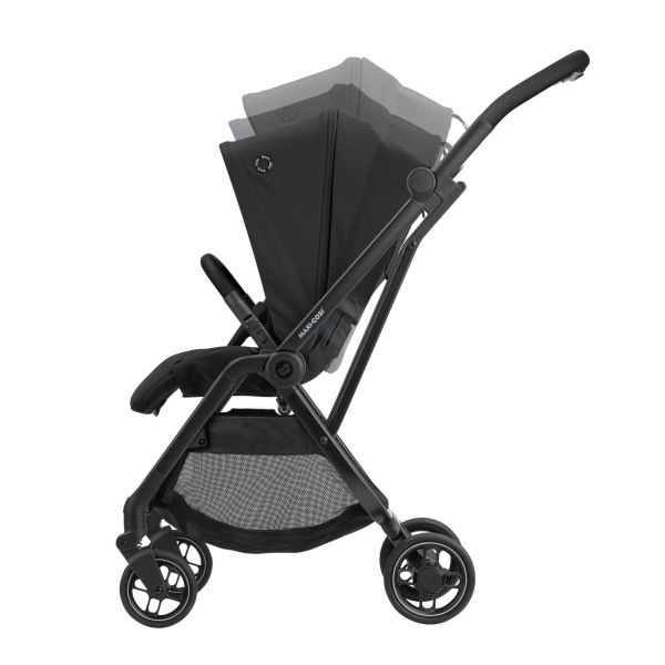 Poussette Leona Black + Siège auto Pebble 360 Essential Graphite