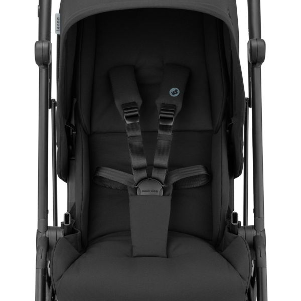 Poussette Leona Black + Siège auto Pebble 360 Essential  Black