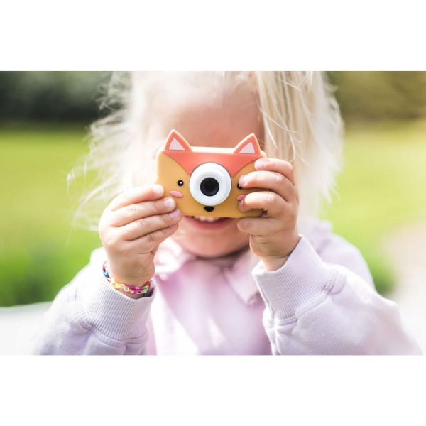 Pack Appareil Photo Zoo Friends renard avec de Sac de rangement assorti .