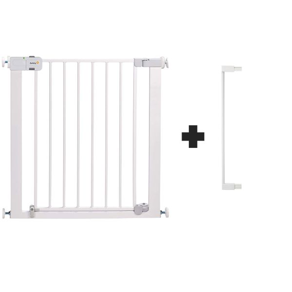 Barrière enfant avec extension 7 cm Auto Close Blanc