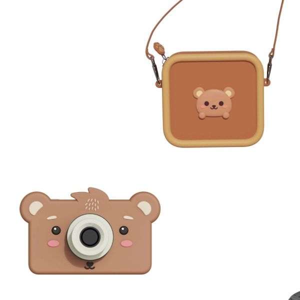 Pack Appareil Photo Zoo Friends Ours avec de Sac de rangement assorti .