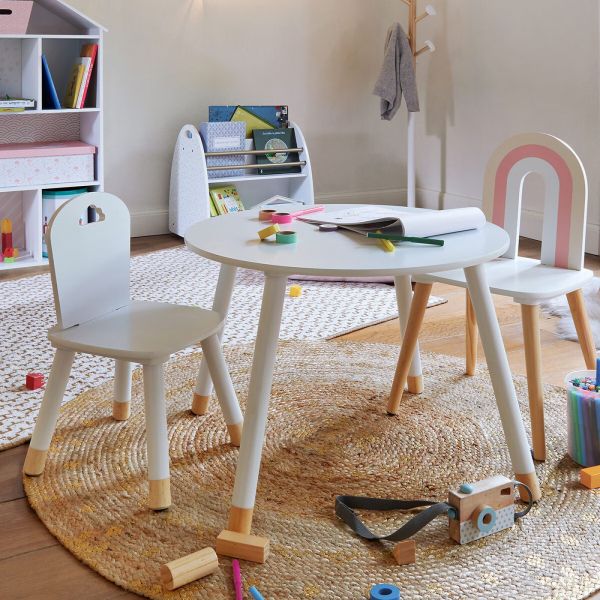 Ensemble table et chaises enfant - Douceur Blanche
