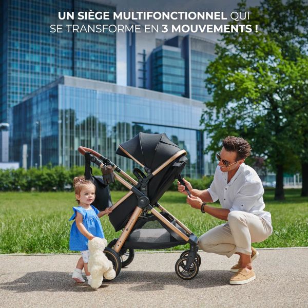 Poussette trio Esme Pro 3 en 1 Gris