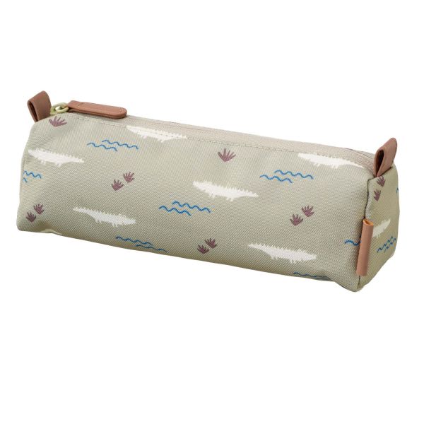 Cartable enfant et trousse assortie - Crocodile