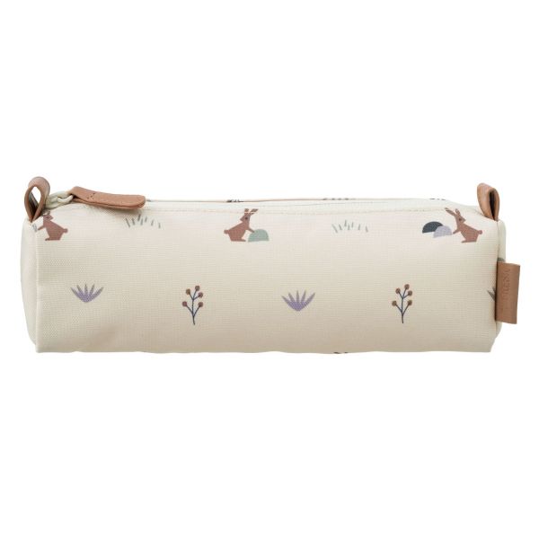 Cartable enfant et trousse assortie - Lapin beige