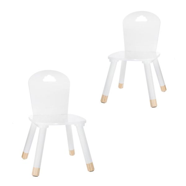 Lot de 2 Chaises enfant Douceur Blanche