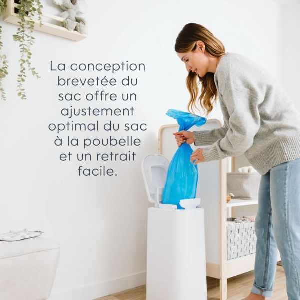 Recharge Easy roll 18 sacs compatible avec la poubelle Diaper Genie Platinum