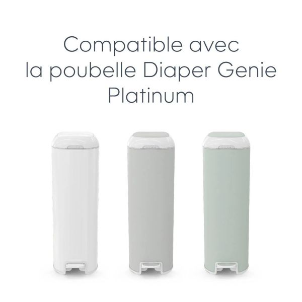 Recharge Easy roll 18 sacs compatible avec la poubelle Diaper Genie Platinum
