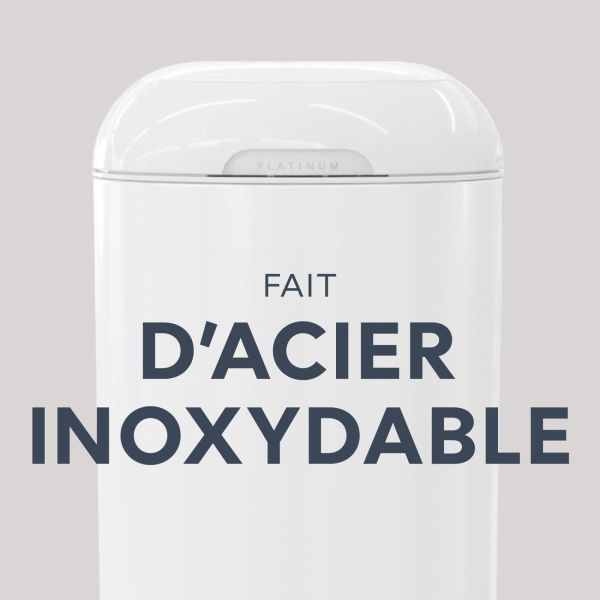 Poubelle à couches Platinum verte avec 1 recharge Easy Roll