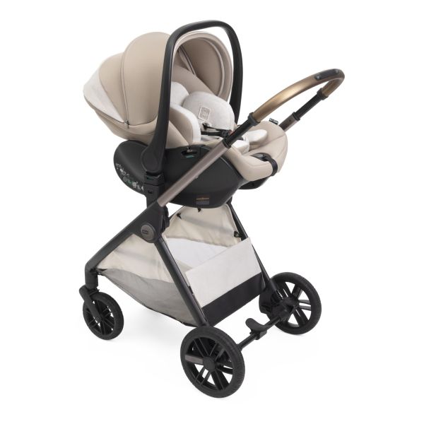 Poussette trio Bellagio² + siège auto First Seat Recline i-Size Amber Glow