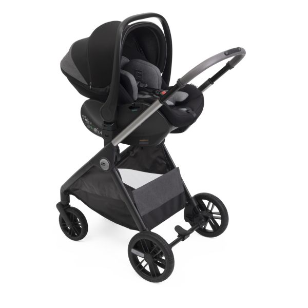 Poussette trio Bellagio² + siège auto First Seat Recline i-Size Black Satin