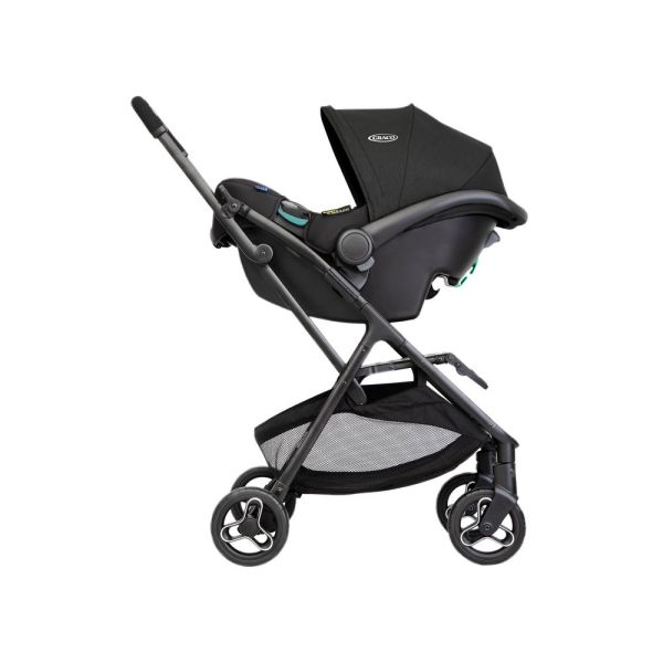 Poussette trio MyAvo + siège auto SnugLite + Nacelle Midnight