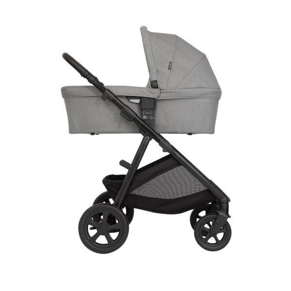 Poussette trio Near2Me DLX + siège auto SnugLite + Nacelle Ash