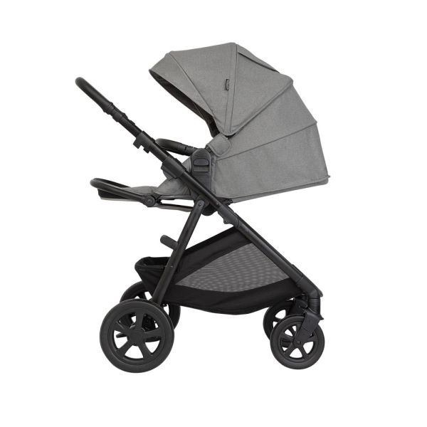 Poussette trio Near2Me DLX + siège auto SnugLite + Nacelle Ash