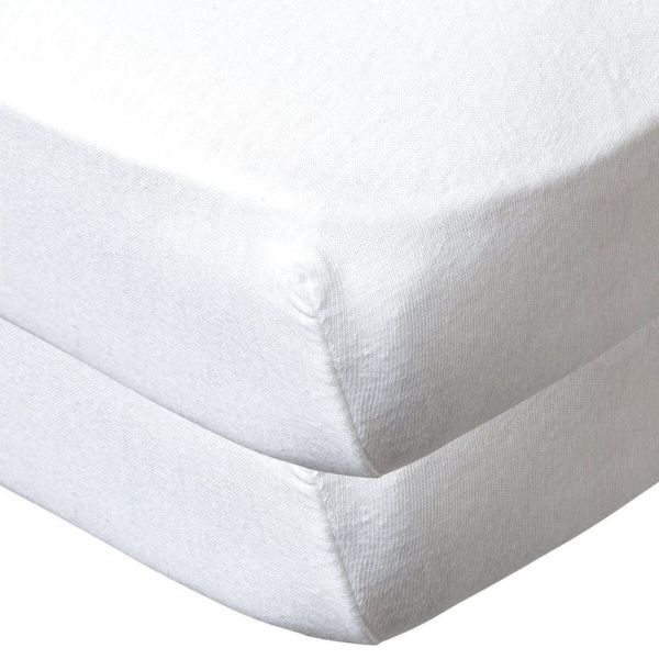 Pack Matelas bébé climatisé + alèse blanc + drap housse Blanc - 60 x 120 cm