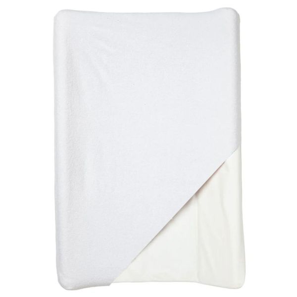 Pack matelas à langer flocons écru + 2 housses blanc et taupe
