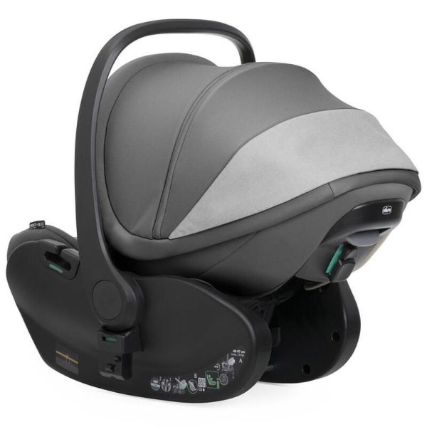 Poussette duo Bellagio 2 + siège auto First Seat Recline i-Size lunar rock