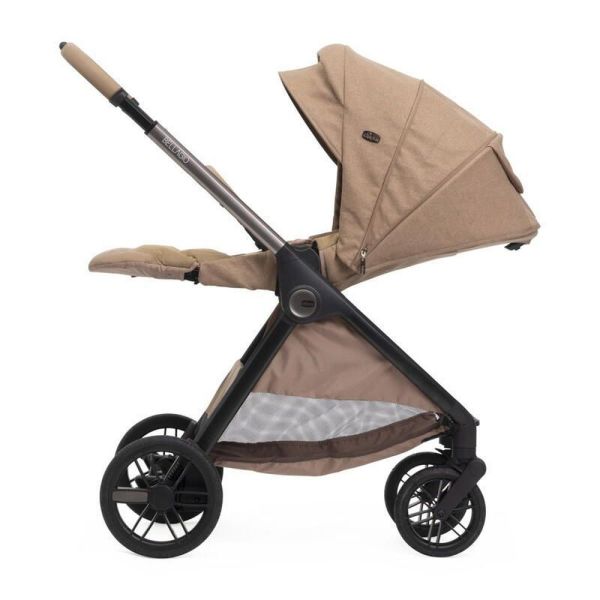 Poussette duo Bellagio 2 + siège auto First Seat Recline i-Size Caramel