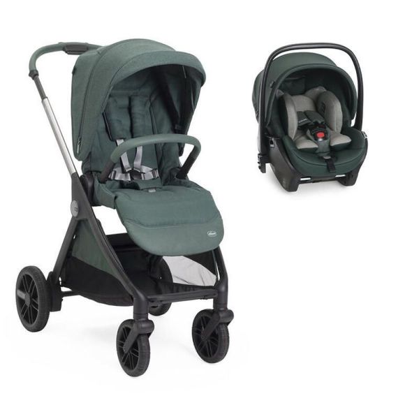 Poussette duo Bellagio 2 + siège auto First Seat Recline i-Size Fir Tree