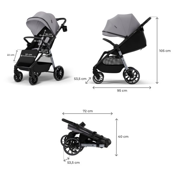 Poussette Grande 2 Moonlight Grey