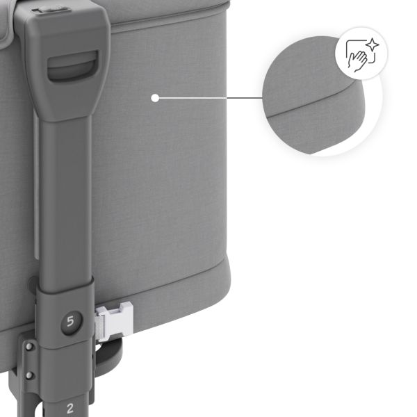 Lit cododo bébé Nestee Grow 2 dark grey