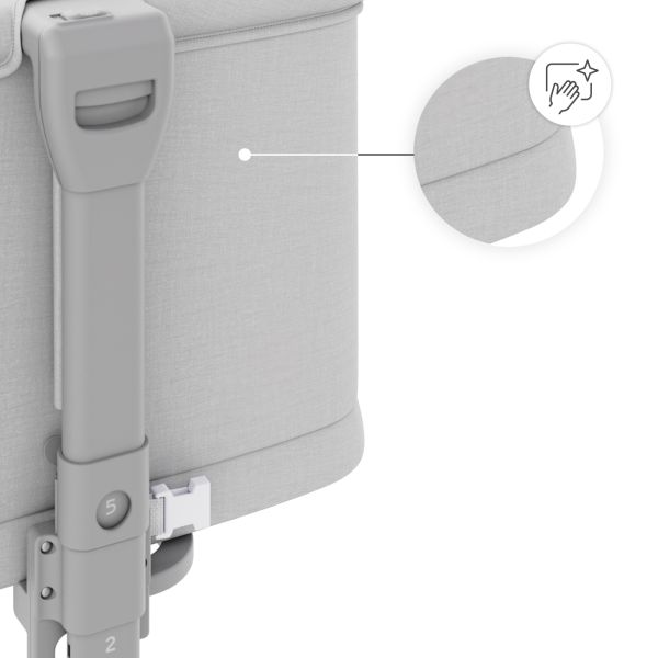 Lit cododo bébé Nestee Grow 2 light grey