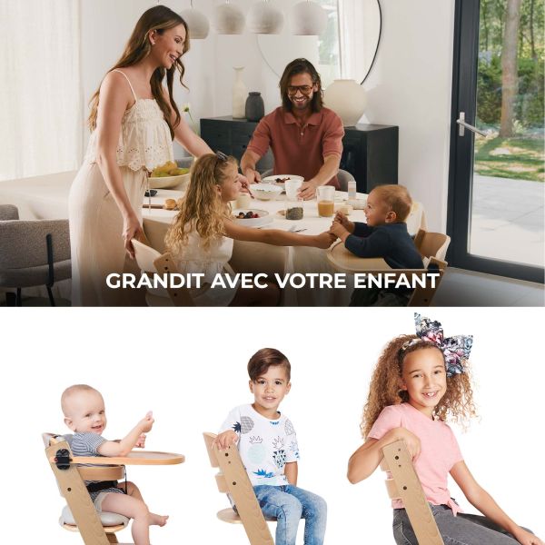 Chaise haute évolutive Enock Beige