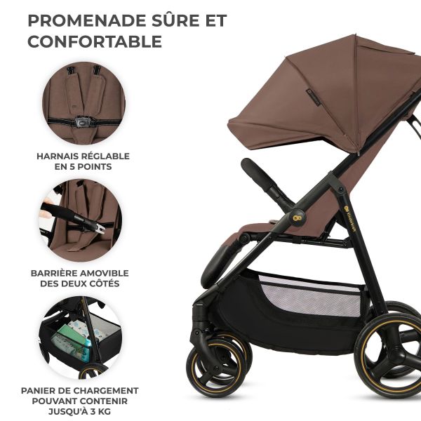 Poussette Trig 3 Velvet Mokka