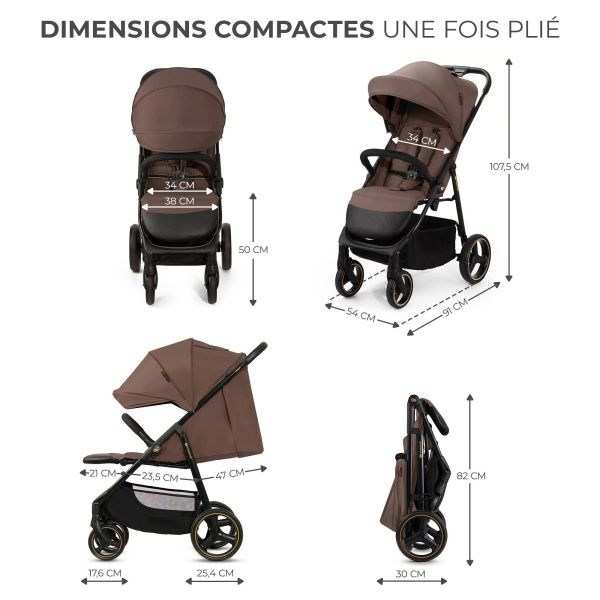 Poussette Trig 3 Velvet Mokka